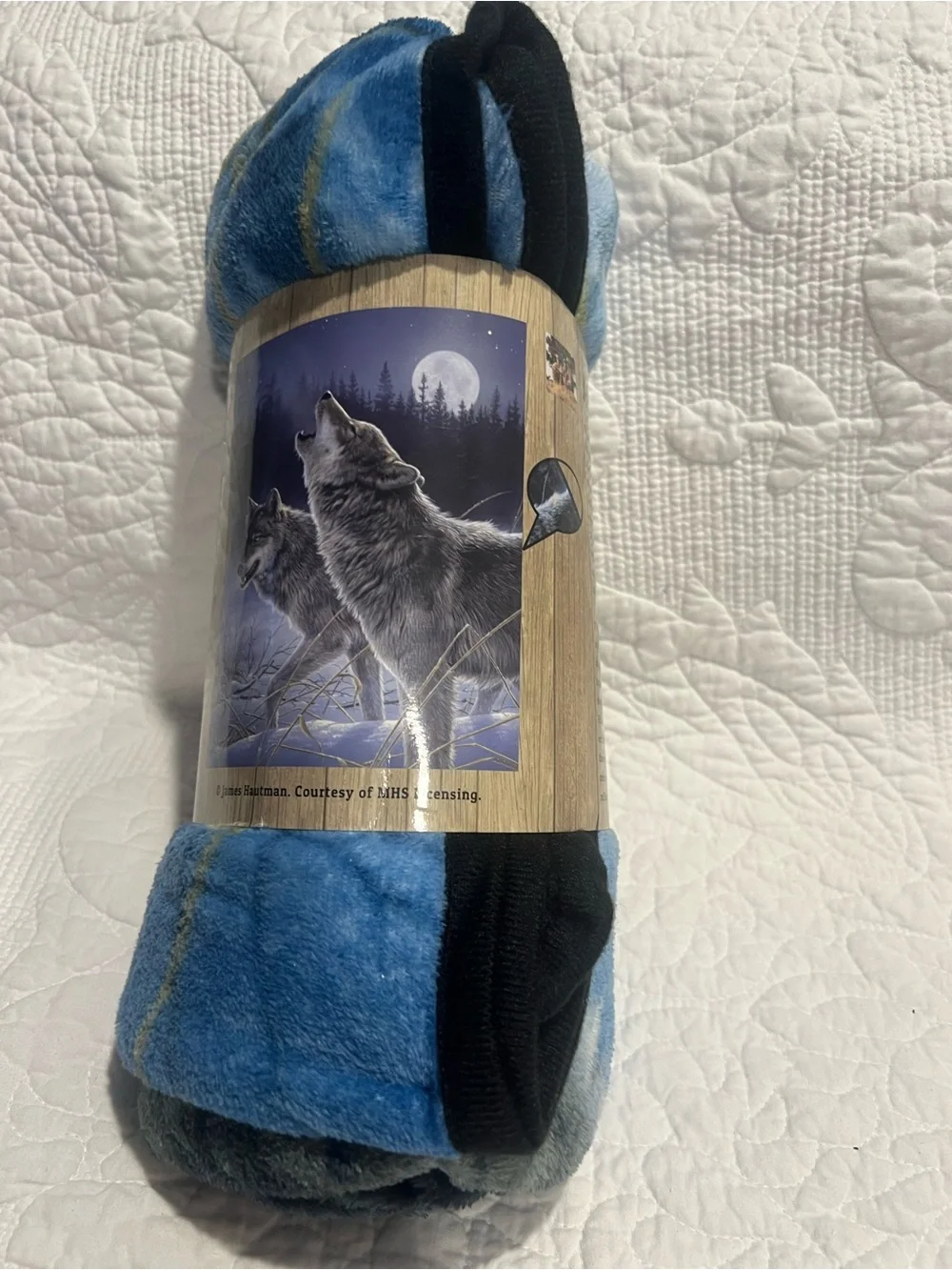 James Hautman Outdoors Art Wolf Howl Moon Nature Soft Blanket Throw, 50